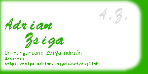 adrian zsiga business card